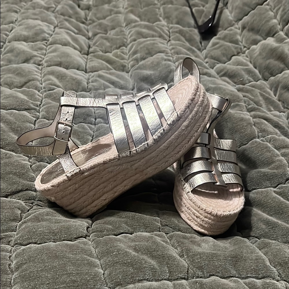 Tory Burch Gold Heeled Sandals